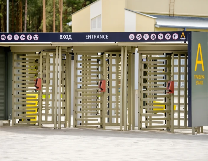 Полноростовые роторные турникеты RTD-15,  стадион «Борисов-Арена», Беларусь