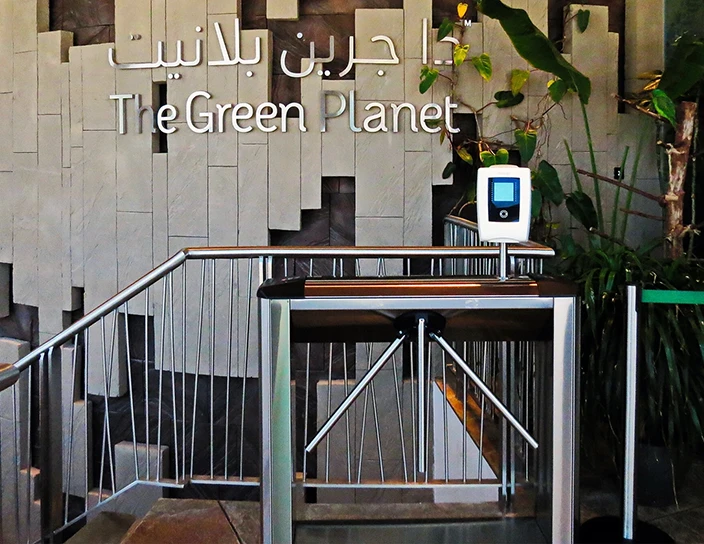 Тумбовые турникеты TTD-08A, зоологический сад Green Planet, ОАЭ