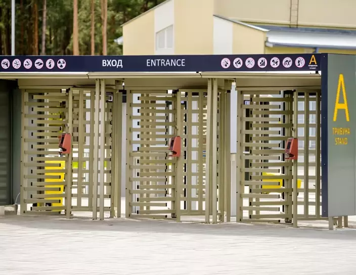 Полноростовые роторные турникеты RTD-15,  стадион «Борисов-Арена», Беларусь