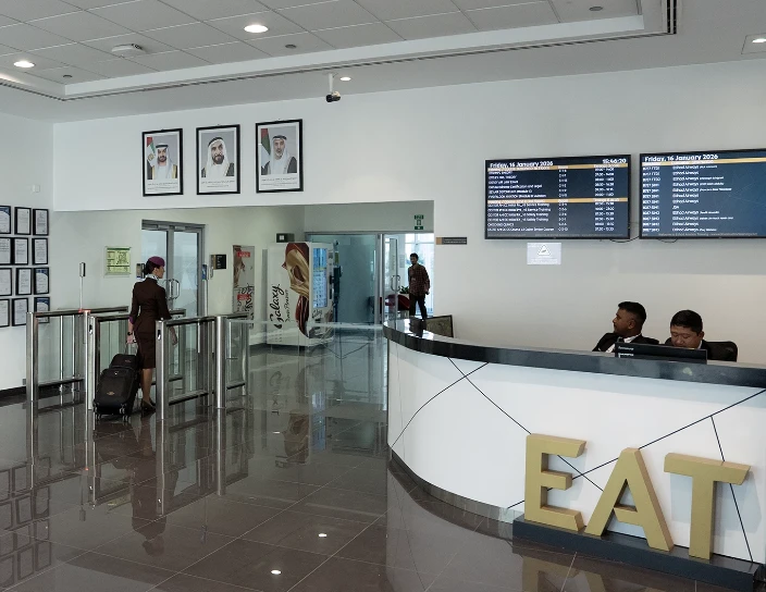 Скоростные проходы ST-01, калитки WMD-06, учебный центр Etihad Aviation Training, ОАЭ