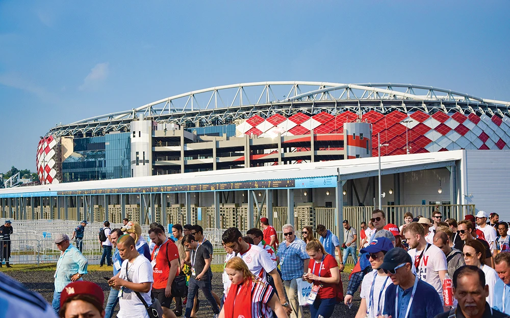 Полноростовые роторные турникеты RTD-15, стадион Спартак, Москва