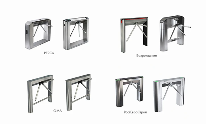 Тумбовые турникеты PERCo, ОМА, «Возрождение»